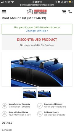 Lancer OEM cross bars