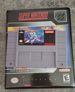 Mega Man X SNES Cartridge with Case