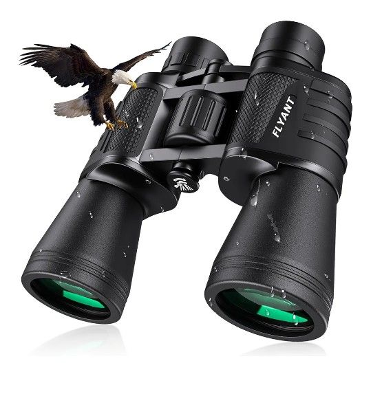 20x50 High Powered Binoculars for Adults, Waterproof Compact Binoculars with Low Light Vision for Bird Watching Hunting Football Games Travel Stargazi