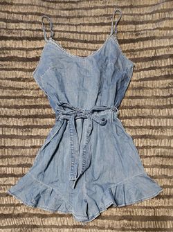 NWOT Women's Denim Romper, M