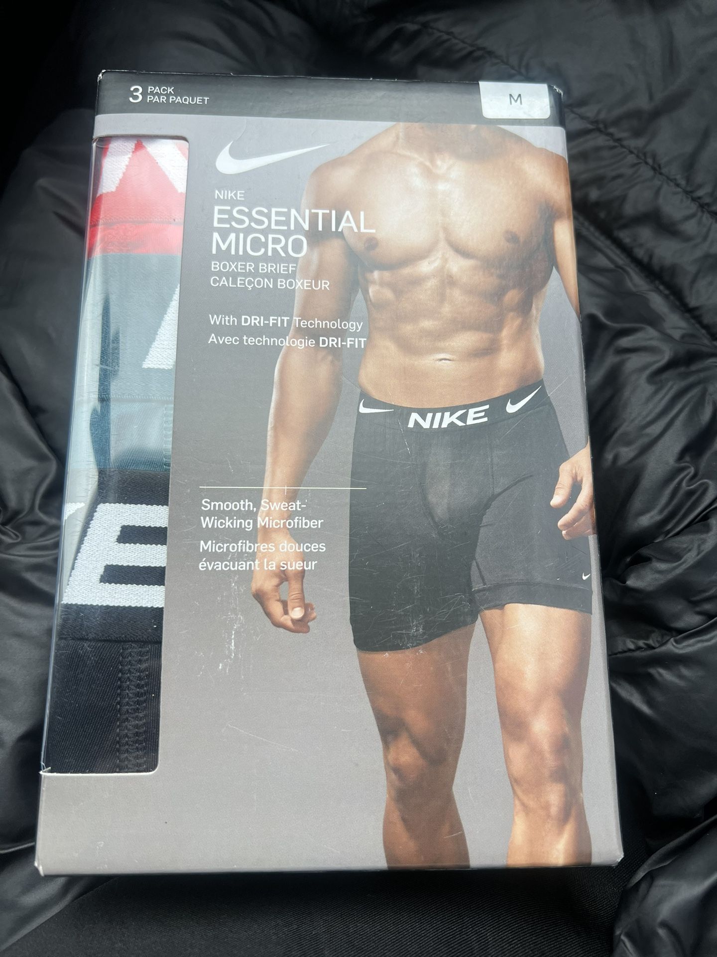 Men's 3-Pk. DRI-Fit Essential Micro Boxer Briefs