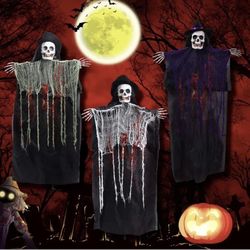 Halloween Large Hanging Skeleton Decorations Life Size Outdoor Indoor Sc