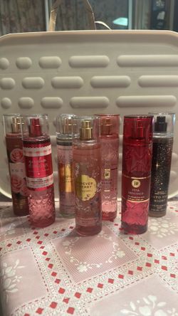 7 different body mist & lotion full size