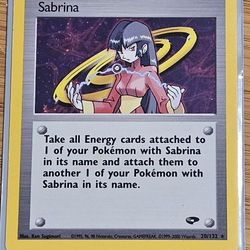 1995 Sabrina trainer card