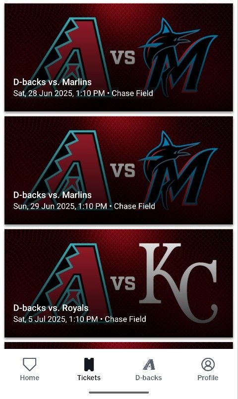 Dbacks Tickets