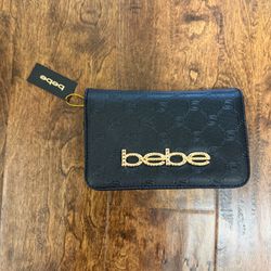 NWT Bebe Celia Monogram Flap Crossbody Bag