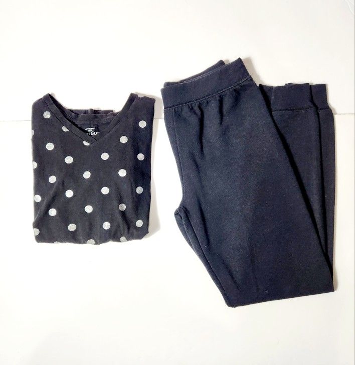 Girl's Jogger Pants And Long Sleeve T-shirt Size: 10/12