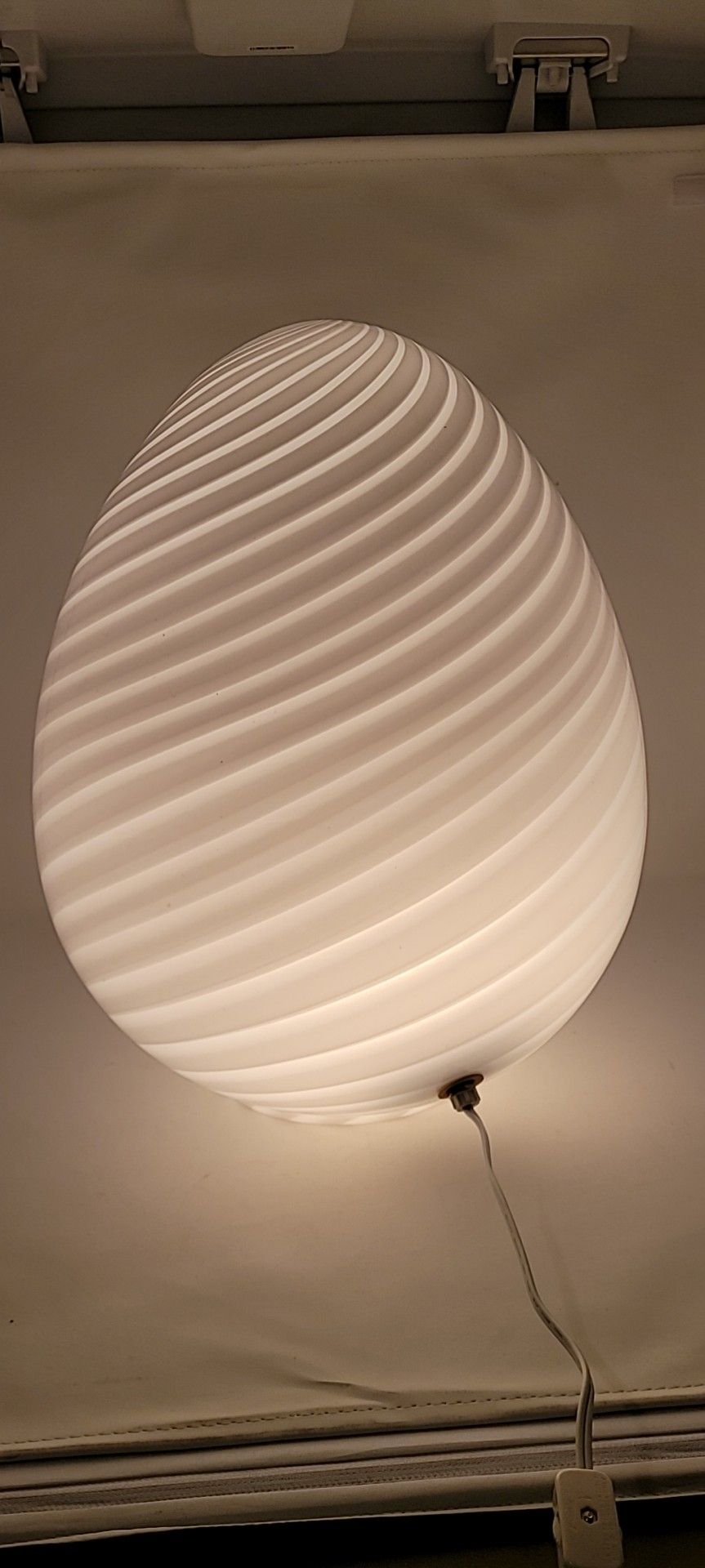 Vintage Vetri Egg Lamp