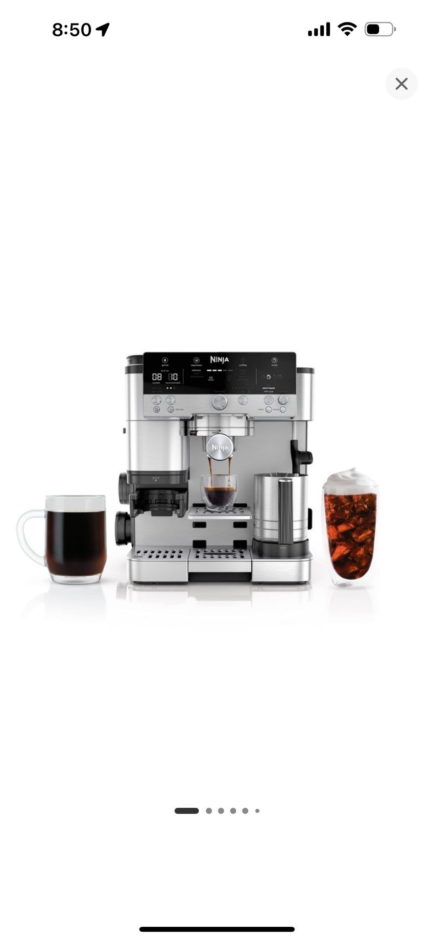 Ninja Luxe™ Café Premier 3 in 1 Espresso Drip Coffee & Cold Brew Maker