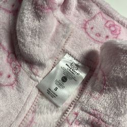 Pink Hello Kitty Half Zip Fleece Sweatshirt