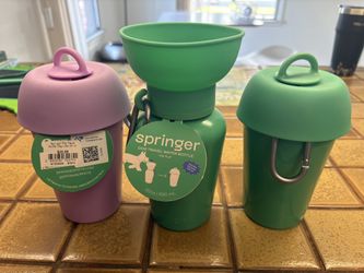 3 NEW The Springer Dog Travel Water Bottle