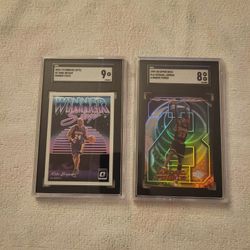 Michael Jordan & Kobe Bryant 2 Graded Slabs Lot 