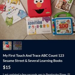 MY FIRST TOUCH & TRACE ABC COUNT 123 & SEVERAL LEARNING AND FUN BOOKS