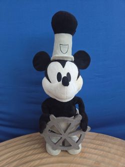 Disney Mickey Mouse 90th Special Edition Steamboat Willie Whistling & Dancing 17" Plush