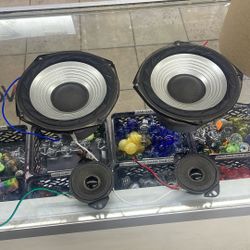 Car/Audio Speakers – Set of 4 (2 Woofers + 2 Tweeters)