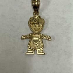 14k Gold Boy Pendant #109842-4 MGC 