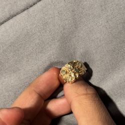 10K Gold Nugget Ring