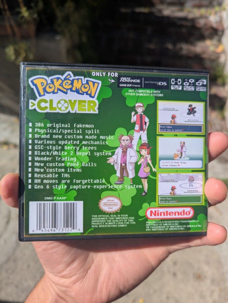 Pokemon Clover GBA ROM Hack (ADULT GAME)