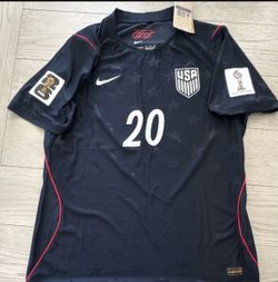 Nike USA Soccer Jersey Balogun #20 Men’s 2XL Blue Navy Aero-FIT FIFA Patch