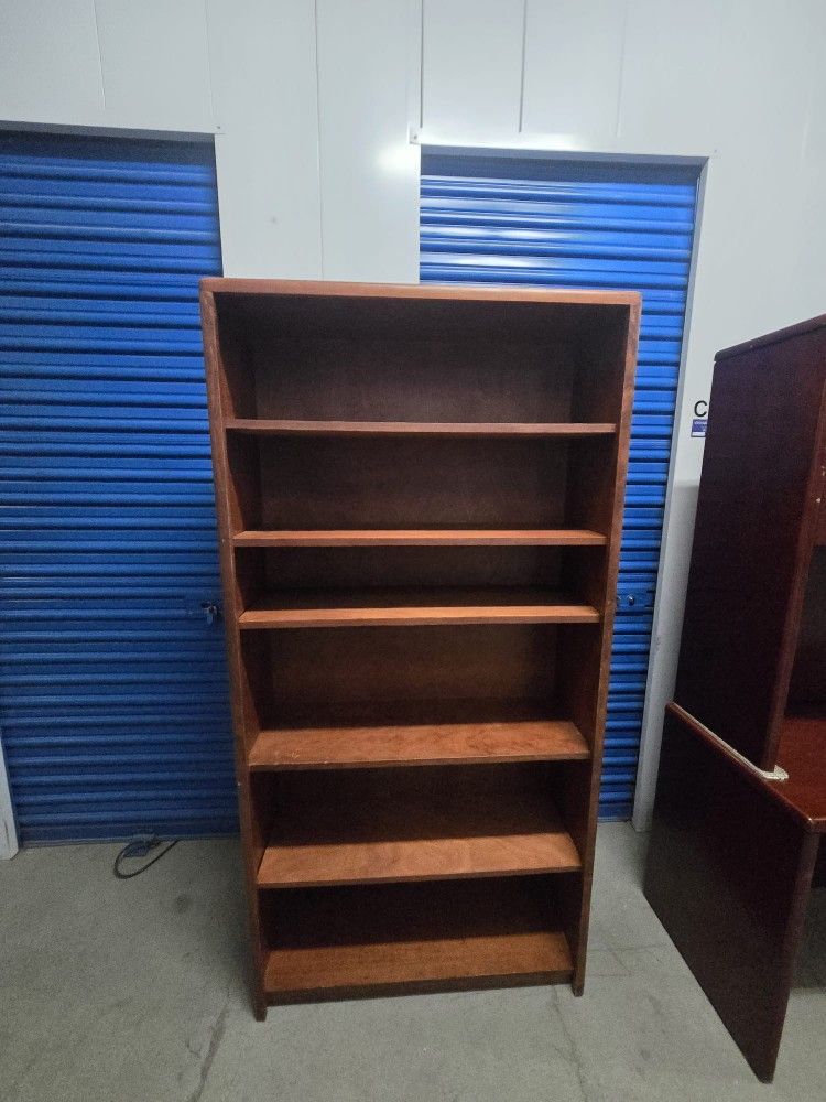 Solid Wood Bookshelves Sturdy Adjustable Shelves