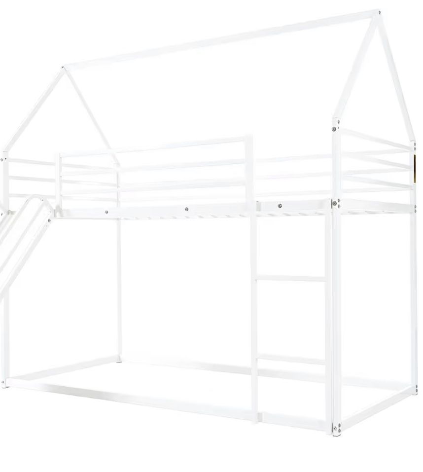 Metal Bunk Bed - For Boys & Girls - Twin Size!