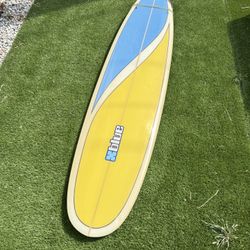 Blue 8'10ft Surfboard Longboard 