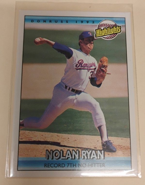 1992 DONRUSS NOLAN RYAN " ERROR" CARD