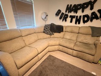 Rounded corner couch $300 OBO. Need it gone!