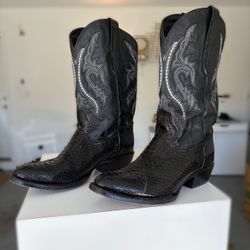 JB Dillon Python Original Cowboy Boots 
