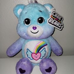 Care Bears Dream Bright Plush 14” Stuffed Animal Super Soft Toy 2021 Blue Purple