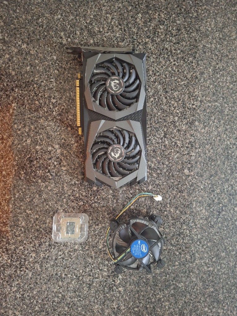 MSI GTX 1650 4gb Twin Frozr Graphics Card and I3-9100F Cpu and Fan