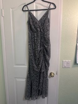 Astr black floral maxi dress