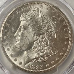 Carson City 1893-CC Morgan Silver Dollar