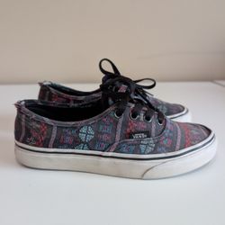 Vans Authentic Off the Wall Lace Up Multi Colors Shoe Men Size 3.5 Women Size 5
