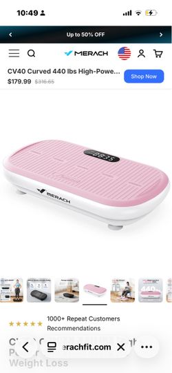 MERACH Vibration Plate Exercise Machine – Like New – $75