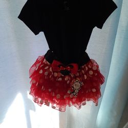 Minnie Mouse Skirt(nwt) / BlackTop Sz 8/10