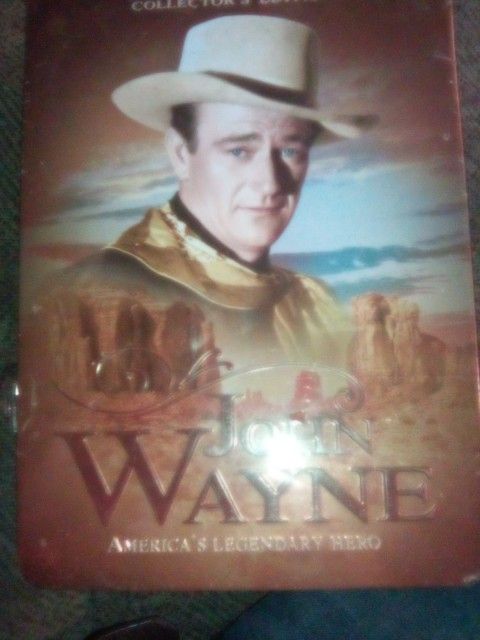 Brand New in the Plastic Sealed Metal John Wayne 5 CD Collectors Edition Set