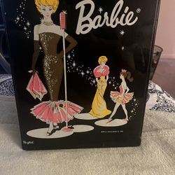 Vintage Barbie Doll Storage Case With Clothes