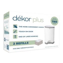DEKOR PLUS DIAPER PAIL REFILLS / 2 COUNT