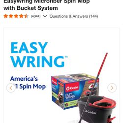 EasyWring Microfiber Spin Mop with Bucket System