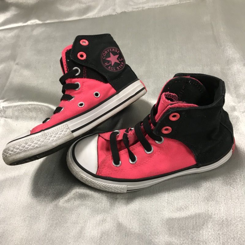 Converse shoes kids Sz 12 pink black