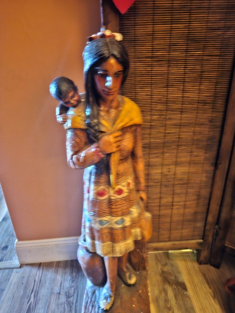 Native Statues For Pair