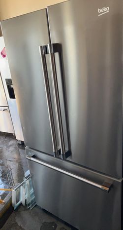Beko 3 Door Stainless Steel Fridge
