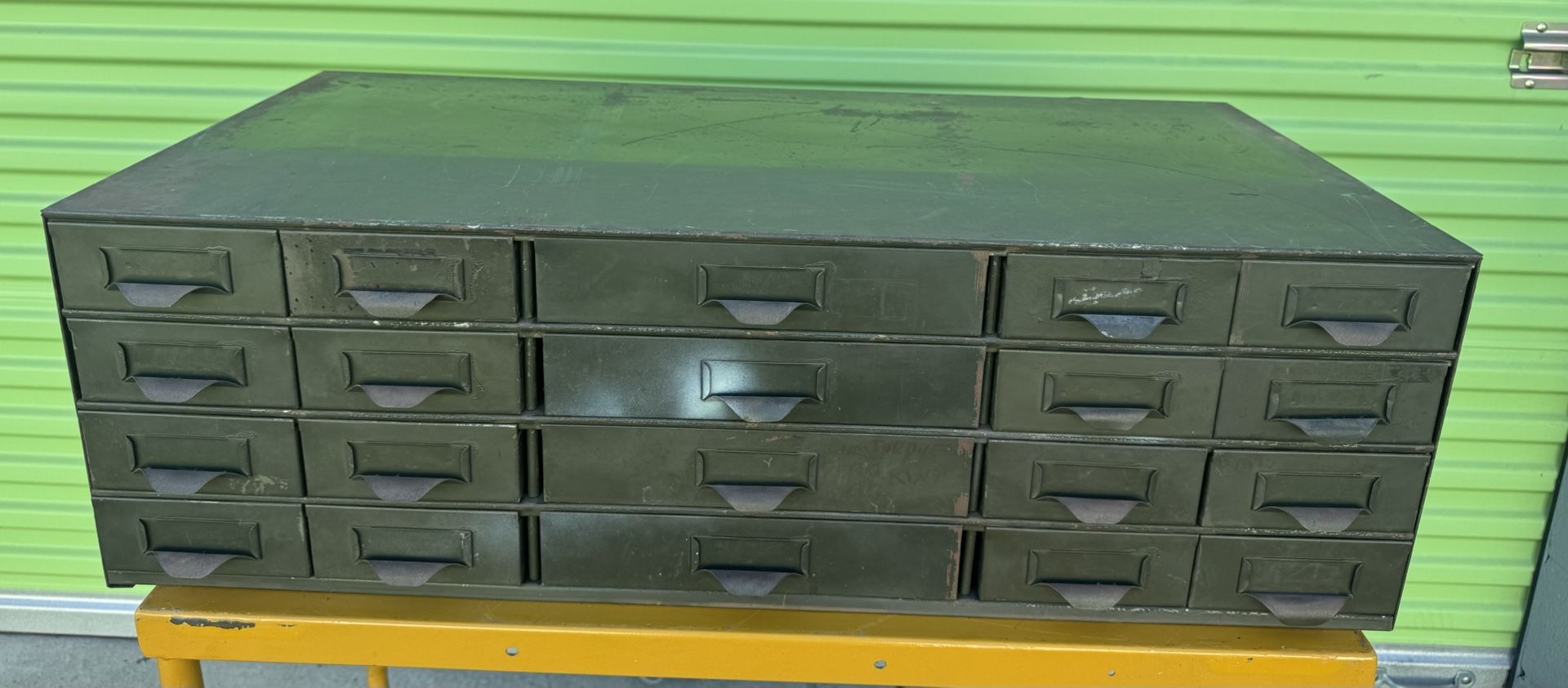 Vintage Industrial LYON Metal Cabinet w/ Drawers