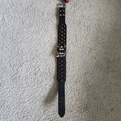 Big Studded Leather Dog Collar