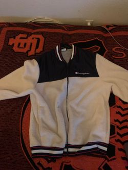 Champion varsity fur jacket.