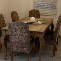 Dining Table With 6 Chairs 
