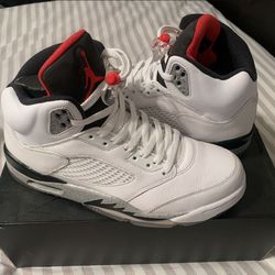 Jordan 5 White Cement