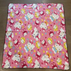 50”x60” Hello Kitty Throw Blanket Pink