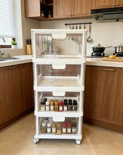 Push-pull acrylic small trolley for storage🆕